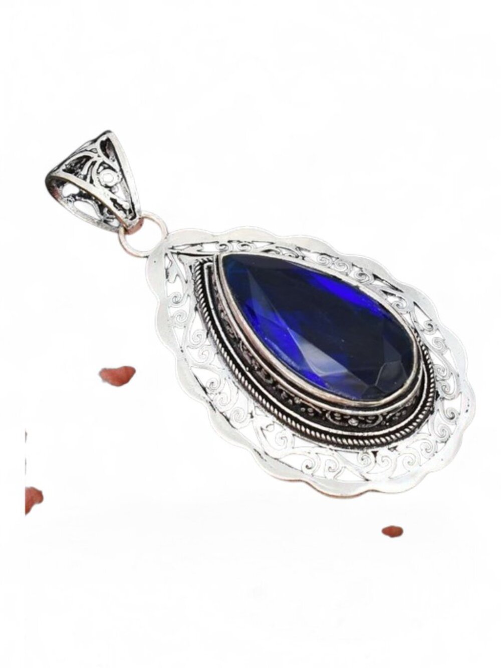 Tanzanite Gemstone Handmade Pendant 2.8"